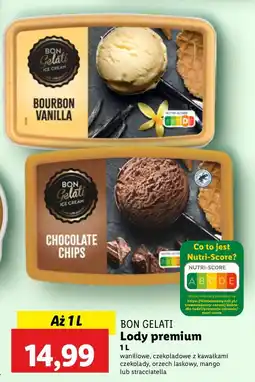 Lidl Lody Bon Gelati premium wanilia oferta