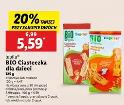 Lidl Ciasteczka BIO Lupilu dla dzieci owsiane oferta
