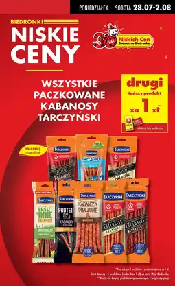 Biedronka Kabanosy Tarczyński oferta