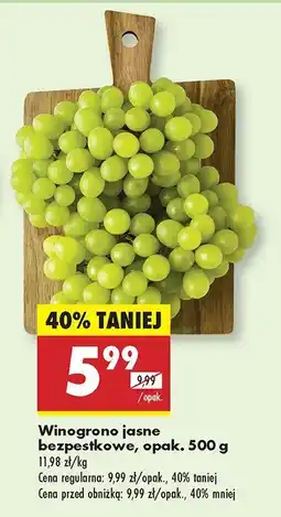 Biedronka Winogrono jasne bezpestkowe Biedronka oferta