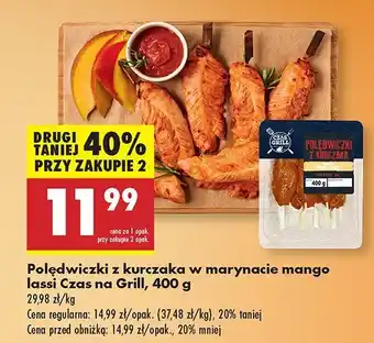 Biedronka Polędwiczki z kurczaka w marynacie mango lassi Czas na Grill oferta