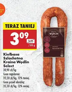 Biedronka Kiełbasa Szlachetna Kraina Wędlin Select oferta