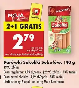 Biedronka Parówki Sokoliki Sokołów oferta