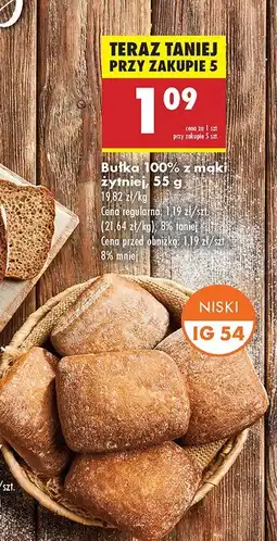 Biedronka Bułka 100% z mąki żytniej Biedronka oferta
