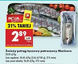 Biedronka Świeży pstrąg tęczowy patroszony Marinero oferta
