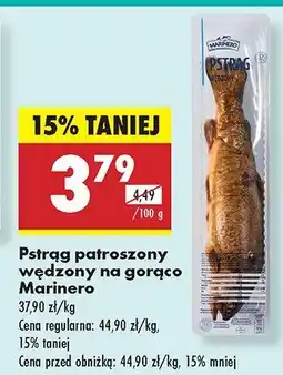 Biedronka Pstrąg patroszony wędzony na gorąco Marinero oferta