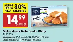 Biedronka Steki rybne z fileta Frosta oferta