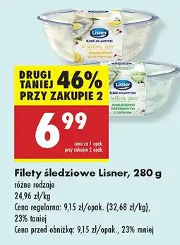 Biedronka Filety śledziowe Lisner oferta