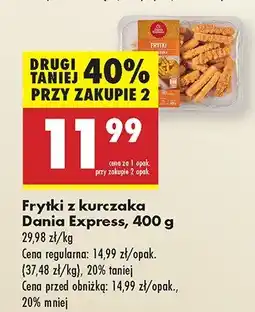 Biedronka Frytki z kurczaka Dania Express oferta