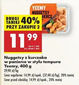 Biedronka Nuggetsy z kurczaka w panierce w stylu tempura Yeemy oferta