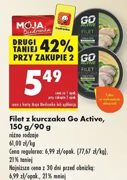 Biedronka Filet z kurczaka Go Active oferta