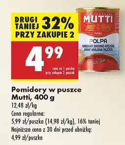 Biedronka Pomidory w puszce Mutti oferta