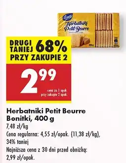Biedronka Herbatniki Petit Beurre Bonitki oferta