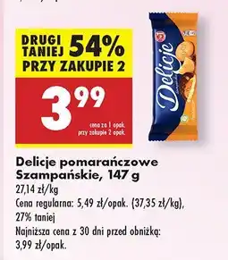 Biedronka Delicje pomarańczowe Szampańskie oferta