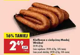 Biedronka Kiełbasa z cielęciną Madej Wróbel oferta