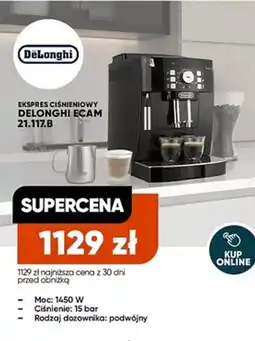 Max Elektro Ekspres ciśnieniowy DeLonghi ECAM 21.117.B oferta