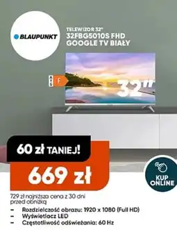 Max Elektro Telewizor Blaupunkt 32FBG5010S FHD Google TV biały oferta