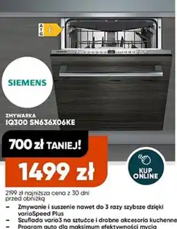 Max Elektro Zmywarka Siemens IQ300 SN636X06KE oferta