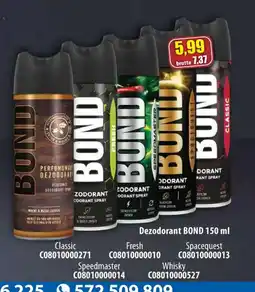 AT Deodorant BOND oferta