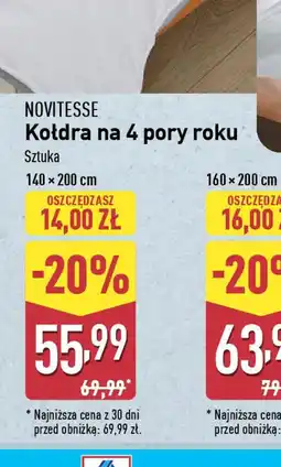 ALDI Kołdra na 4 pory roku Novitesse oferta