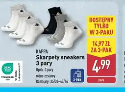 ALDI Skarpety sneakers Kappa oferta
