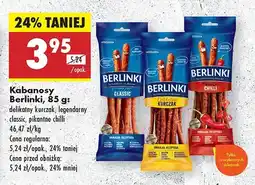 Biedronka Kabanosy Berlinki pikantne chilli oferta