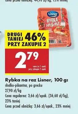 Biedronka Rybka na raz Lisner słodko-pikantna oferta