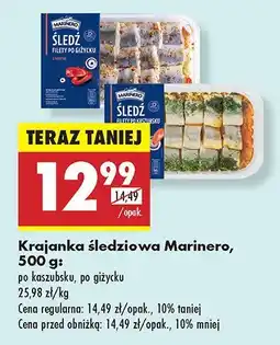 Biedronka Krojanka śledziowa Marinero po giżycku oferta