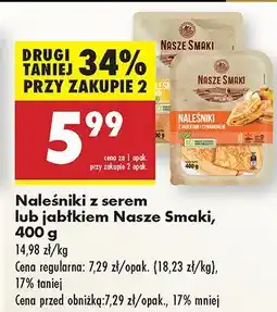 Biedronka Naleśniki z serem Nasze Smaki oferta