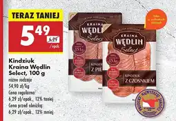 Biedronka Kindziuk Kraina Wędlin Select różne rodzaje oferta