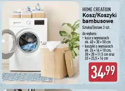 ALDI Kosz/Kosztyki bambusowe Home Creation oferta