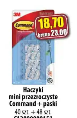 AT Haczyki mini przezroczyste Command + paski oferta