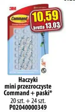AT Haczyki mini przezroczyste Command + paski oferta