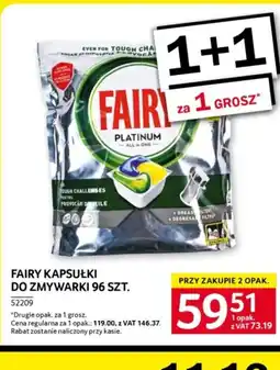 Selgros Fairy Kapsułki do zmywarki oferta