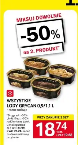 Selgros Grycan Lody oferta