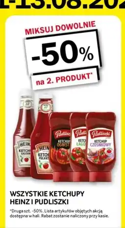 Selgros Heinz i Pudliszki Ketchup oferta