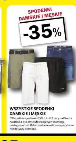 Selgros Wszystkie spodenki damskie i męskie oferta