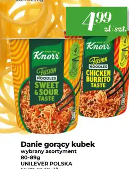 Społem Danie gorący kubek Knorr oferta