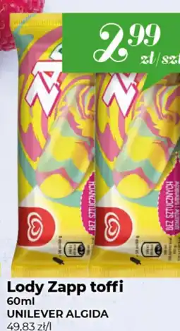Społem Lody Zapp toffi oferta