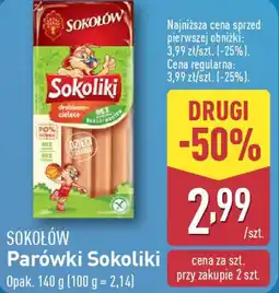 ALDI Parówki Sokoliki oferta
