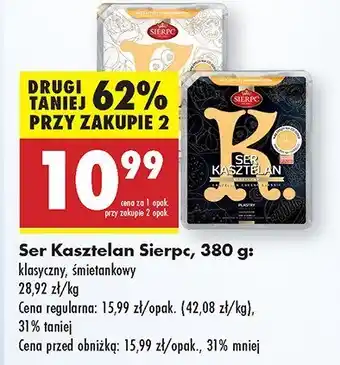 Biedronka Ser Kasztelan Sierpc klasyczny oferta