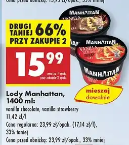 Biedronka Lody Manhattan vanilla chocolate oferta