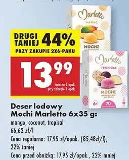 Biedronka Deser lodowy Mochi Marletto mango oferta