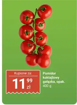 Biedronka Pomidor koktajlowy - gałązka, 1 opak. Biedronka oferta