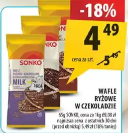 Arhelan Wafle ryżowe w czekoladzie Sonko oferta