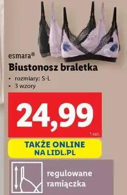 Lidl esMara Biustonosz braletka oferta