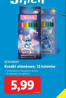 Lidl BENIAMIN Kredki ołówkowe, 12 kolorów oferta