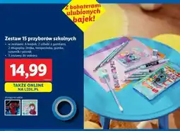 Lidl Zestaw 15 przyborów szkolnych oferta