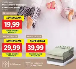Lidl LIVARNO home Prześcieradło dżersejowe z bawełny z gumką oferta
