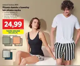 Lidl Piżama damska z bawełny lub piżama męska oferta
